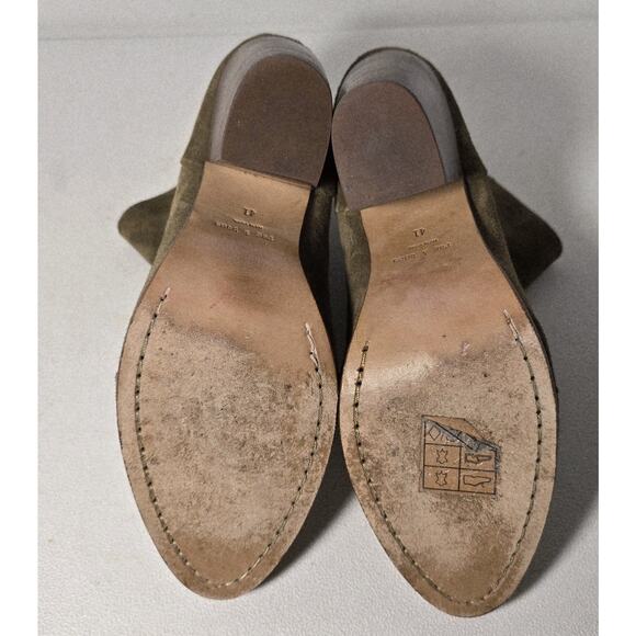 Rag & Bone Classic Newbury Bootie in Olive Green Suede Sz US 11 / EU 41 - Picture 7 of 9